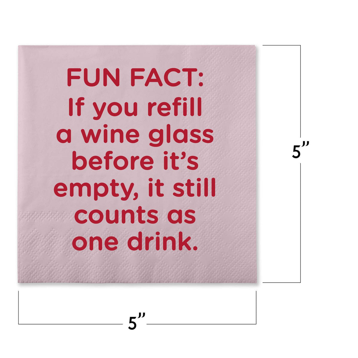 Funny Cocktail Napkins - Fun fact