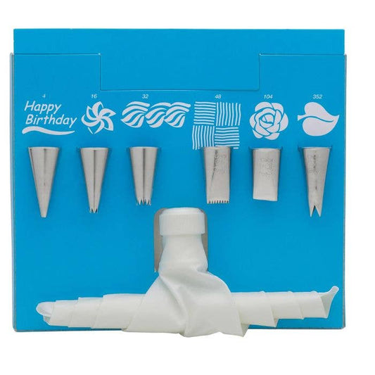 8-Piece Stainless Steel Piping Tip Decorating Set