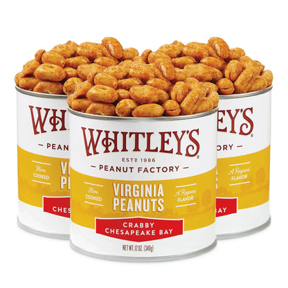 Crabby Chesapeake Bay Virginia Peanuts 12 oz. Tins