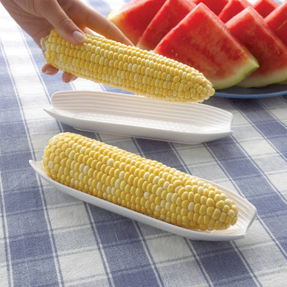Fox Run Corn on the Cob Dish, Set of 2, 3" x 8.5"