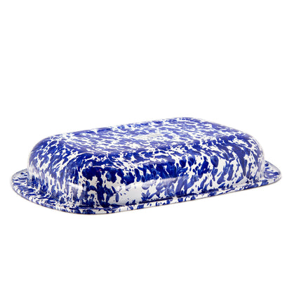 Golden Rabbit Enamelware Swirl Baking Pan: Ocean