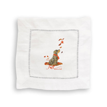 I Love Fall Dog: Dishtowel / Remove Words / -