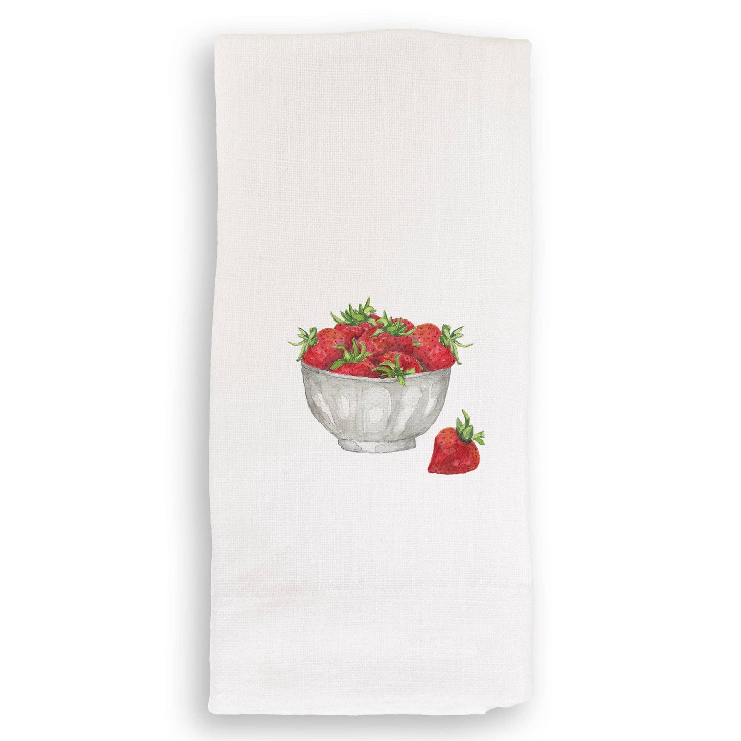 Strawberry Bowl: Dishtowel / -