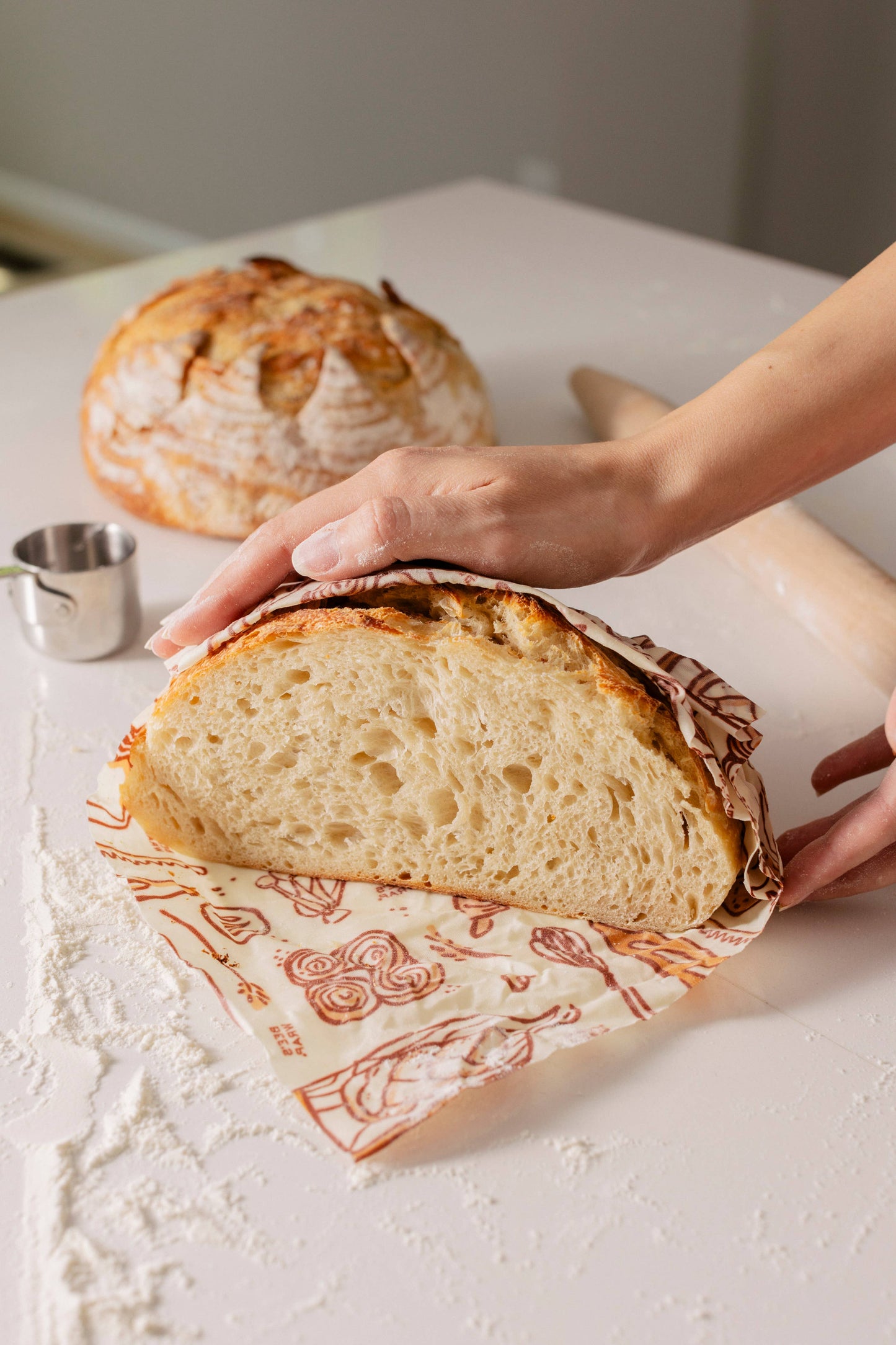 Bees Wrap Beeswax Reusable Bread Wrap - Bakery Lane Print