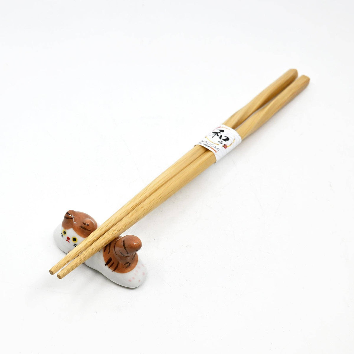 Brown White Cat Chopsticks Rest 2"L (12/288)
