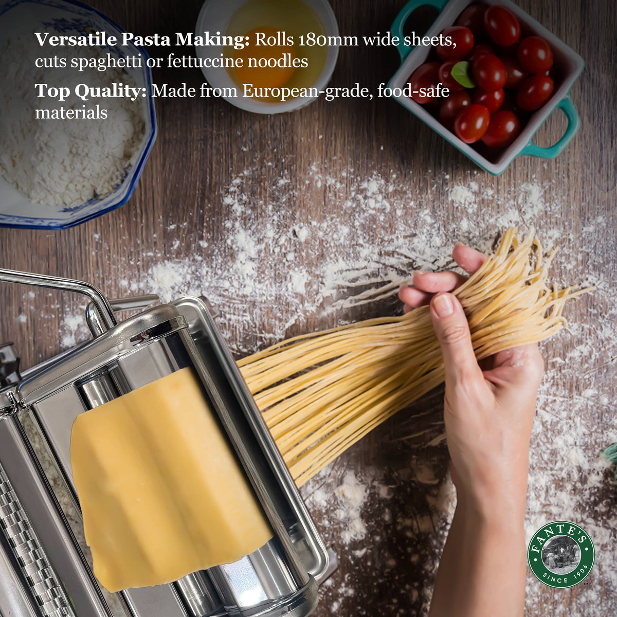 SALE! Fante's Great Aunt Gina Pasta Machine: Silver