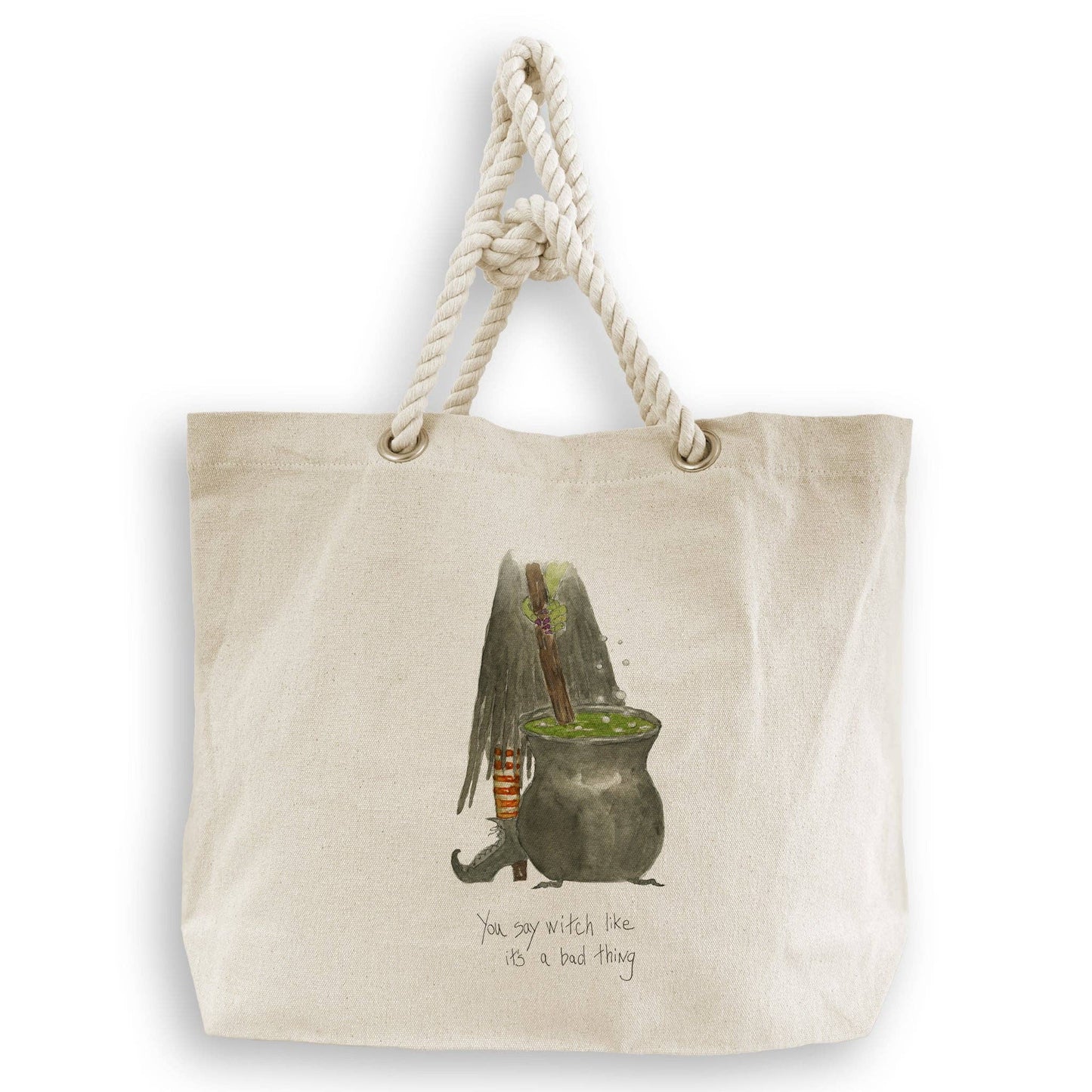 Witch Stirring Pot: Dishtowel / Remove Words / -