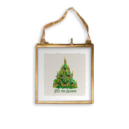 Fizz the Season Christmas Tree: Dishtowel / Keep Words / -