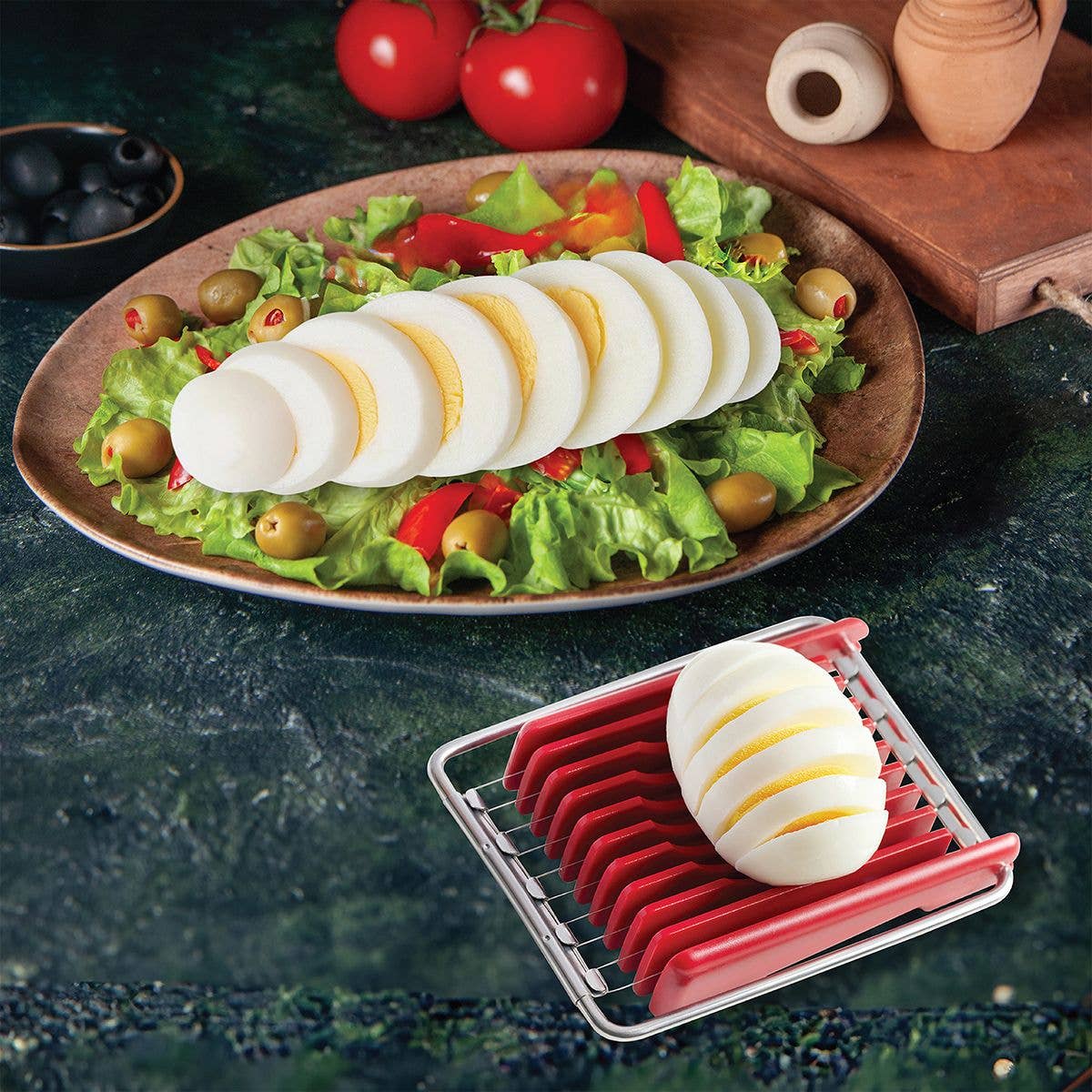 HIC Kitchen Double-Sided Egg Slicer