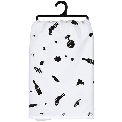 True Friends Don't Care If House Kitchen Towel