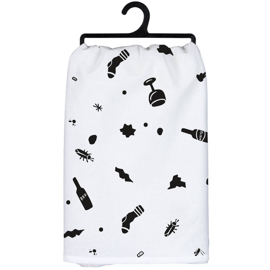 True Friends Don't Care If House Kitchen Towel