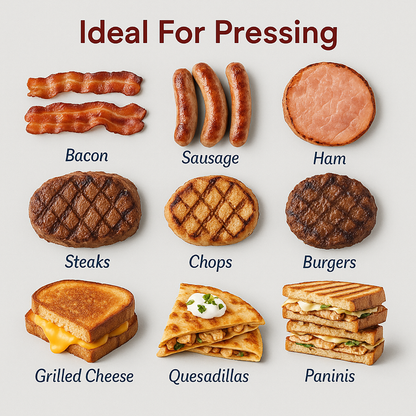 HIC Kitchen Bacon Press And Steak Weight: Square