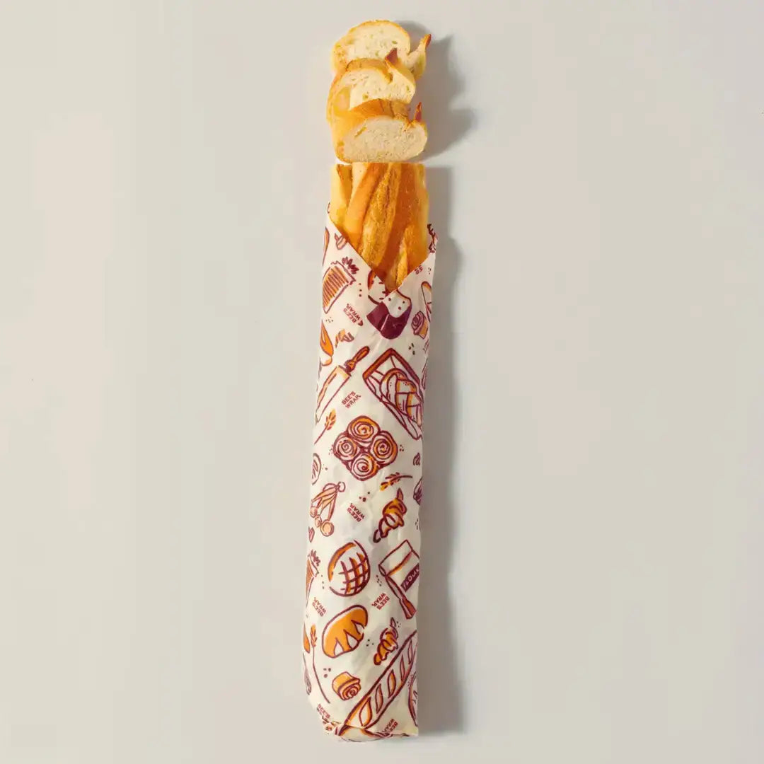 Bees Wrap Beeswax Reusable Bread Wrap - Bakery Lane Print