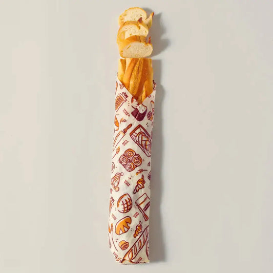 Bees Wrap Beeswax Reusable Bread Wrap - Bakery Lane Print