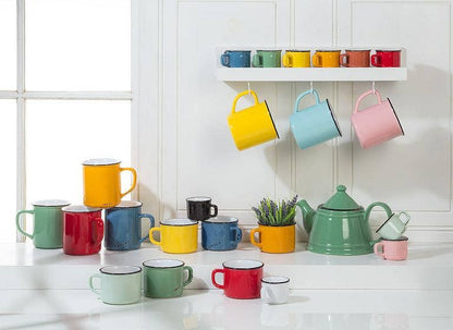 Enamel Look Teapot, 9"L (32oz) - 1045: Red