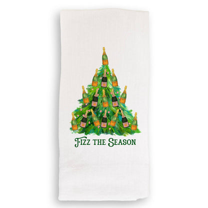 Fizz the Season Christmas Tree: Dishtowel / Keep Words / -