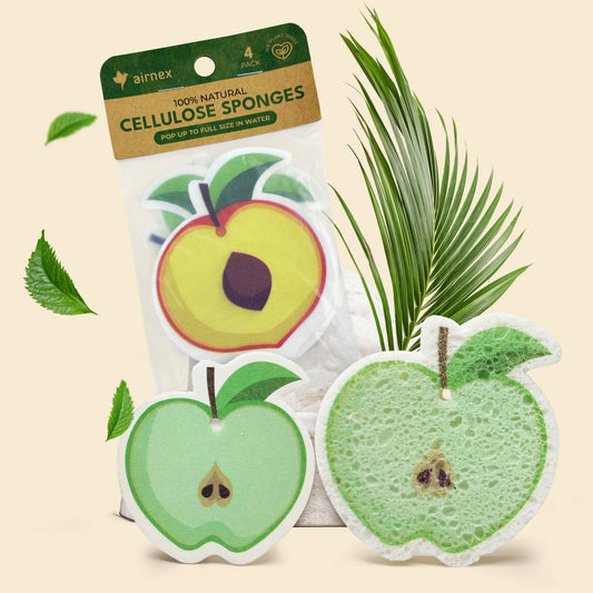 Biodegradable Sponge for Eco Cleaning - 4 Pack