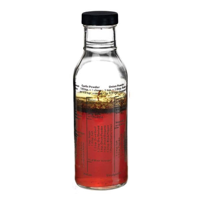 Salad Dressing Mixer with 8 Recipes Printed on Bottle, 13oz