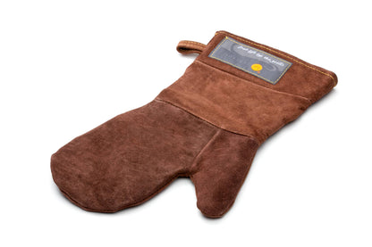 Outset Brown Leather Grill Mitt, 8.5” x 15”