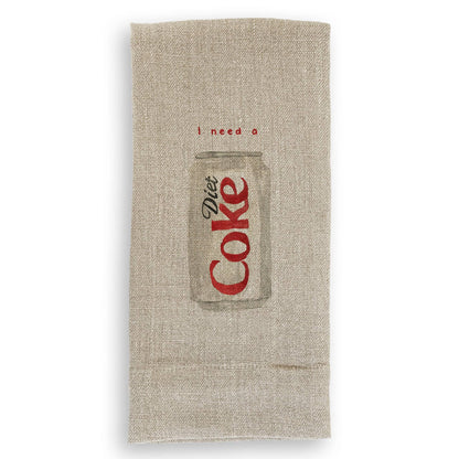 I Need a Diet Coke: Dishtowel / Keep Words / -