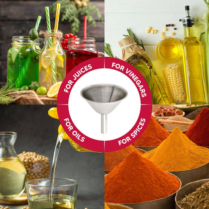 HIC Kitchen Condiment Funnel Set
