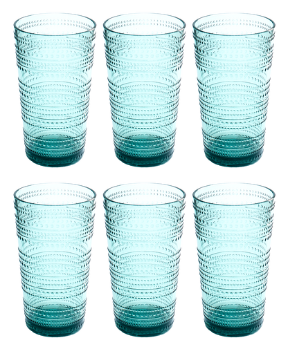 Beaded Tall Tumbler Shatterproof Premium Plastic Drinkware: Clear