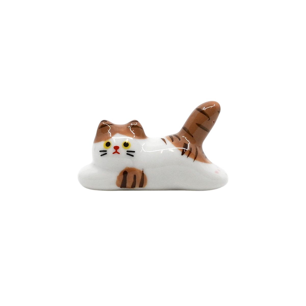 Brown White Cat Chopsticks Rest 2"L (12/288)