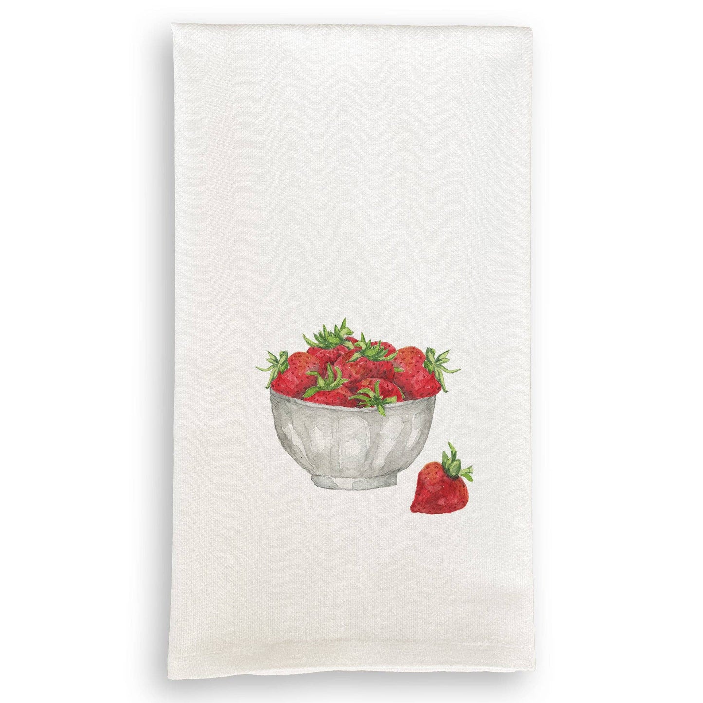 Strawberry Bowl: Dishtowel / -