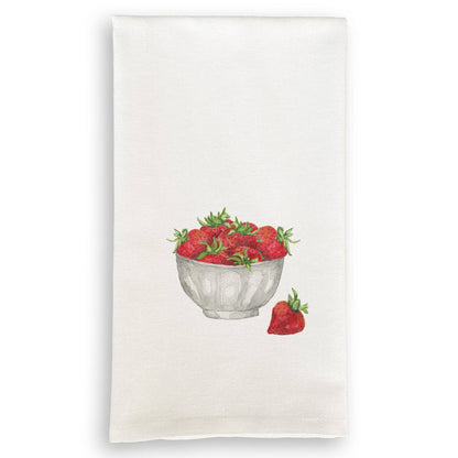 Strawberry Bowl: Dishtowel / -