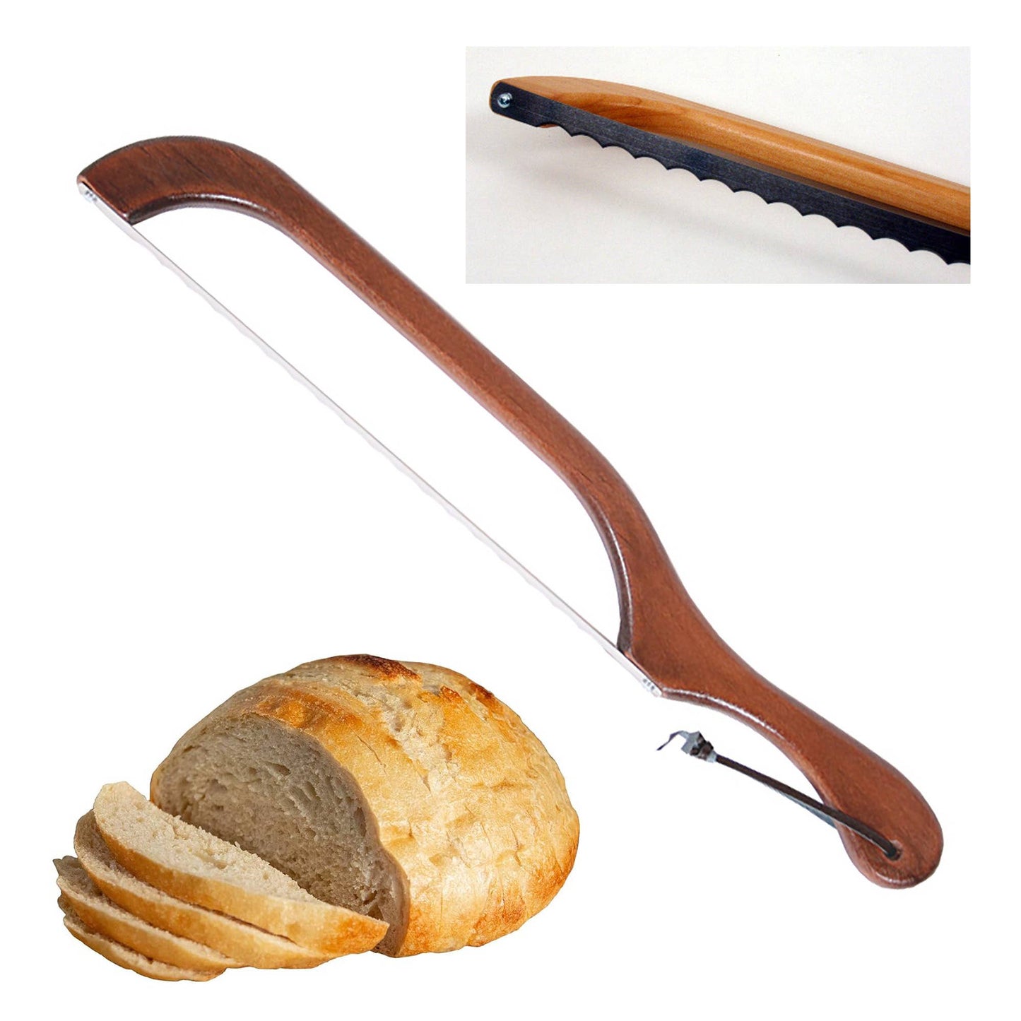 Bread & Bagel Slicer - Walnut Finish: Right Handed