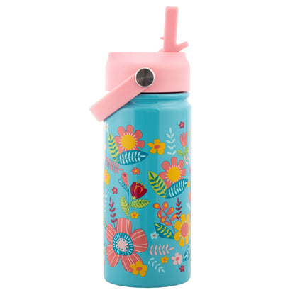 Insulated Stainless Steel Water Bottle with Handle: Bee
