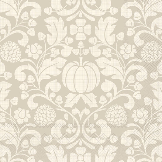 Francis Cream Cocktail Napkins 20 ct Fall Autumn