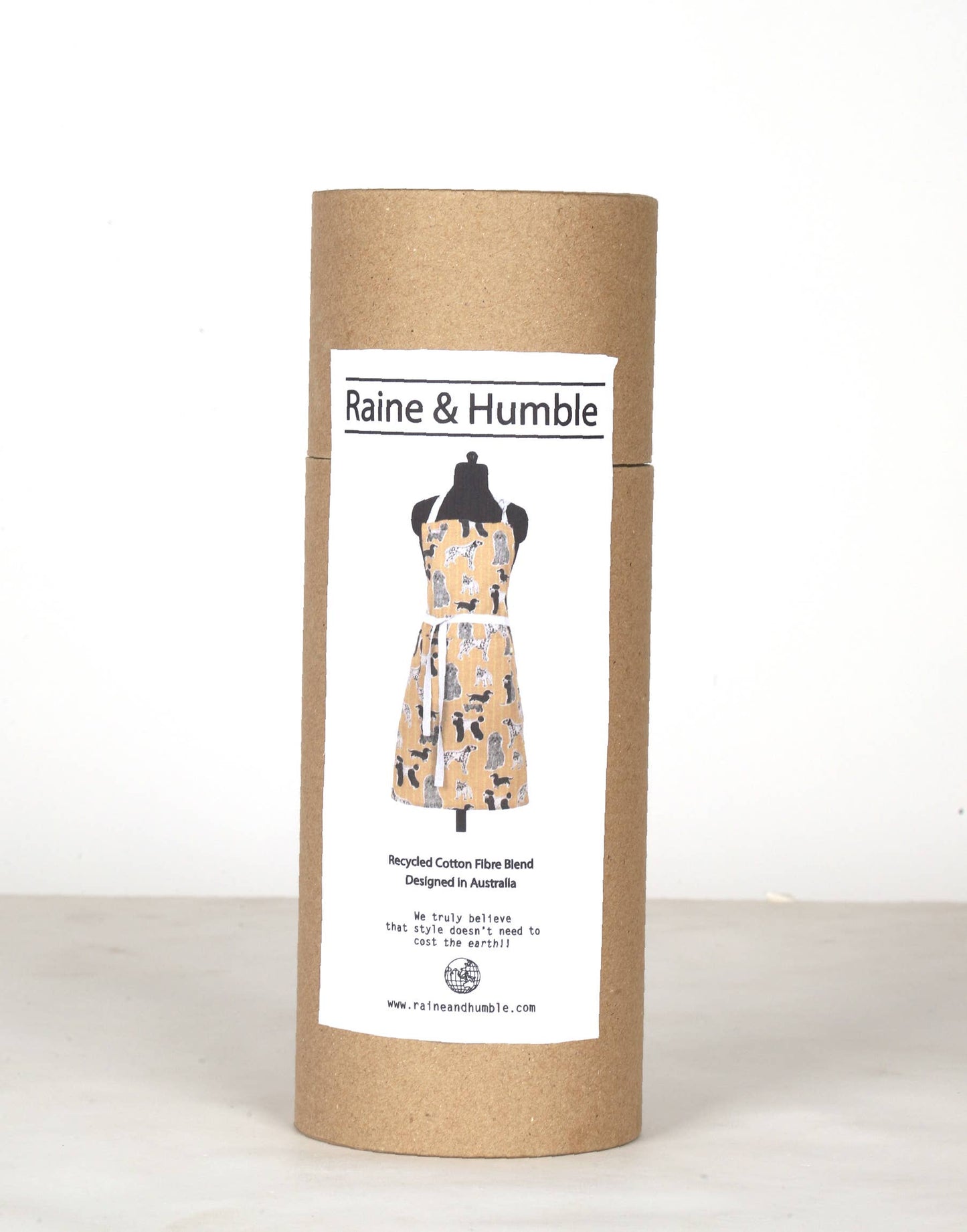 Apron Print Standard Tie Style-  Yellow Sunset