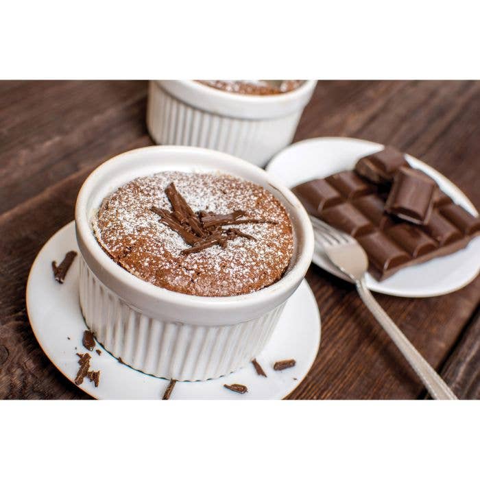 Porcelain Souffle Ramekin – 6oz Oven Safe Dish