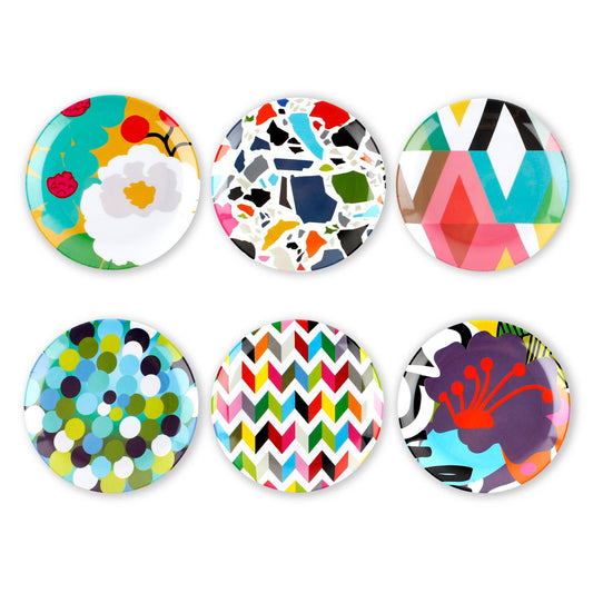 Assorted 6.5" Appetizer Plate - Set of 6