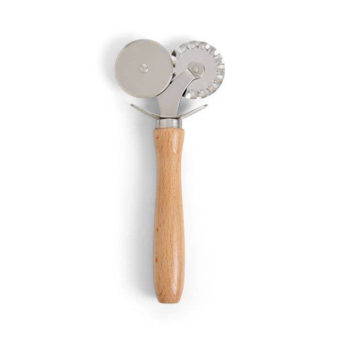 Fantes Double Pastry Ravioli Pasta Dough Cutter Crimper
