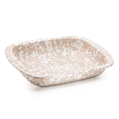 Golden Rabbit Enamelware Swirl Baking Pan: Ocean