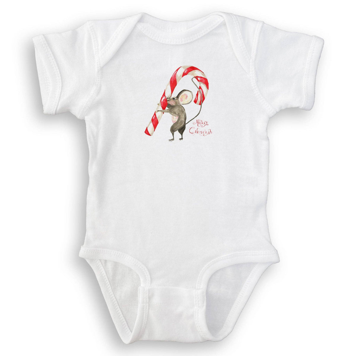 Mouse with Candy Cane: Dishtowel / Keep Words / -