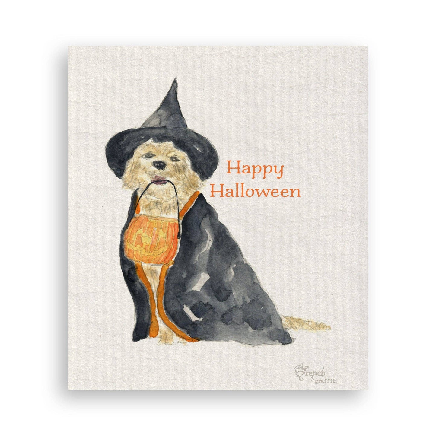 Halloween Dog: Dishtowel / Remove Words / -