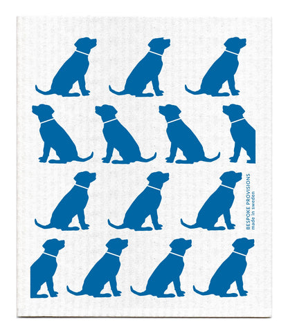Blue Dogs Swedish Dishcloth - Reusable Sponge Cloth
