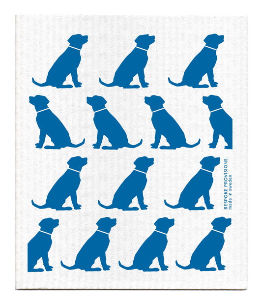 Blue Dogs Swedish Dishcloth - Reusable Sponge Cloth