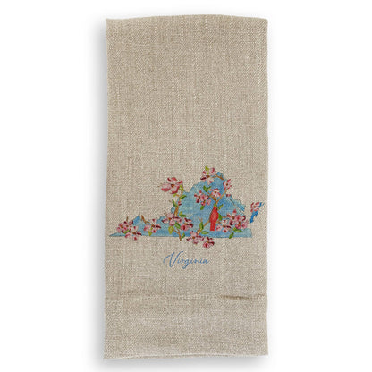 Floral Virginia: Dishtowel / Remove Words / -