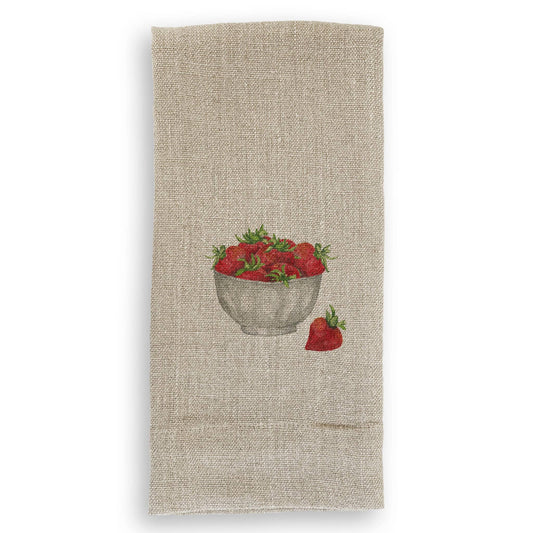 Strawberry Bowl: Dishtowel / -