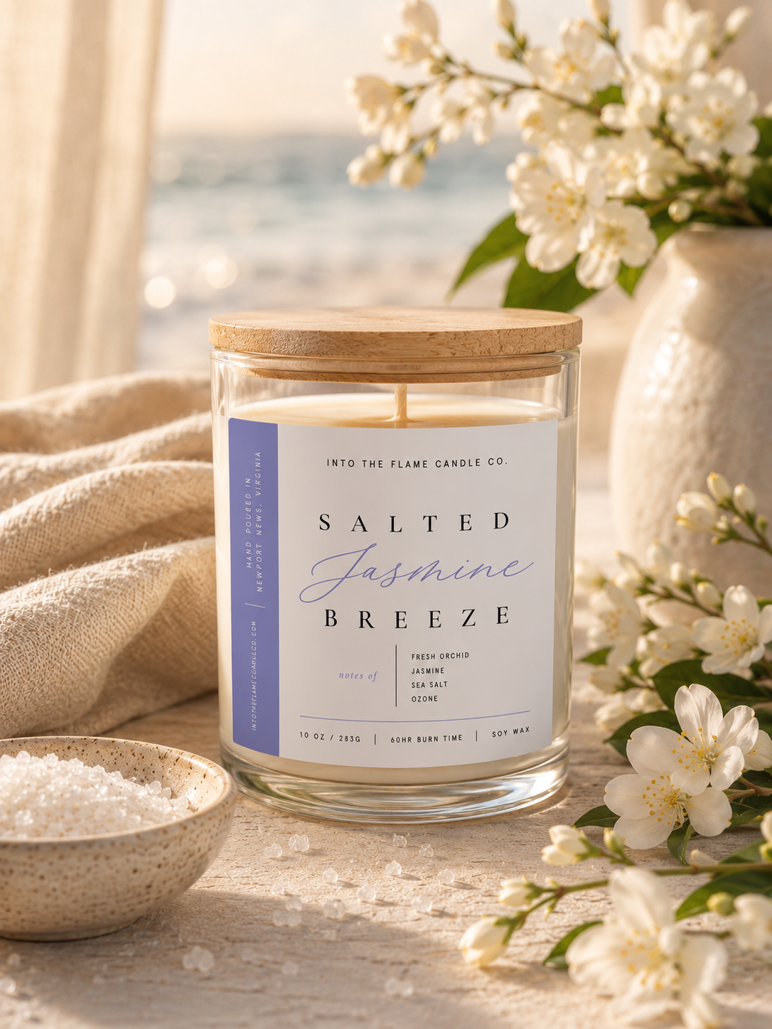 Salted Jasmine Breeze: 10oz