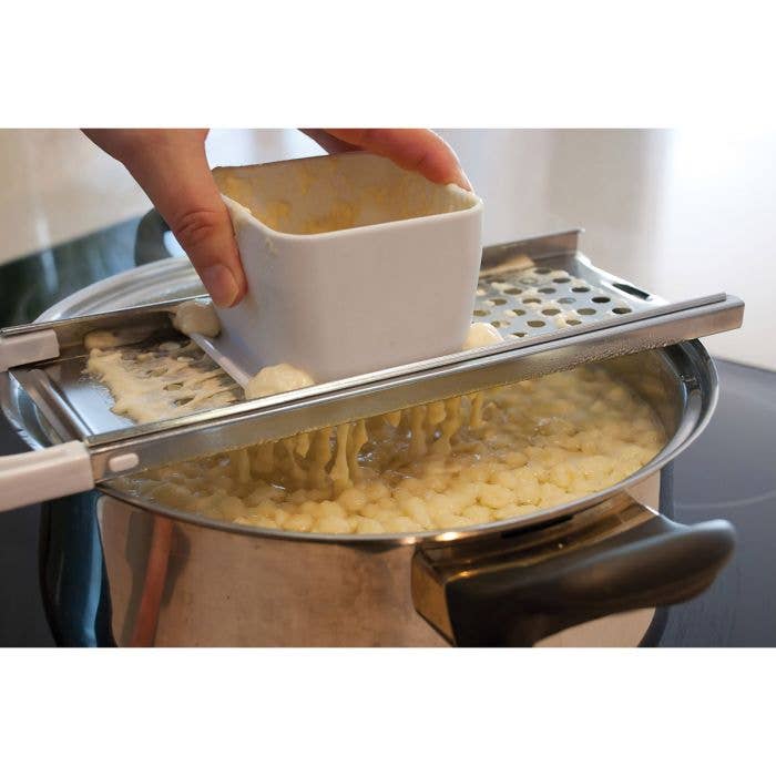 HIC Kitchen Spaetzle Maker With Safety Pusher