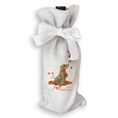 I Love Fall Dog: Dishtowel / Remove Words / -