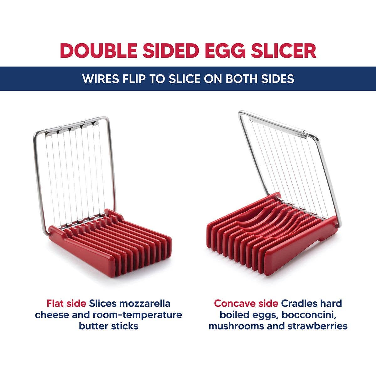 HIC Kitchen Double-Sided Egg Slicer