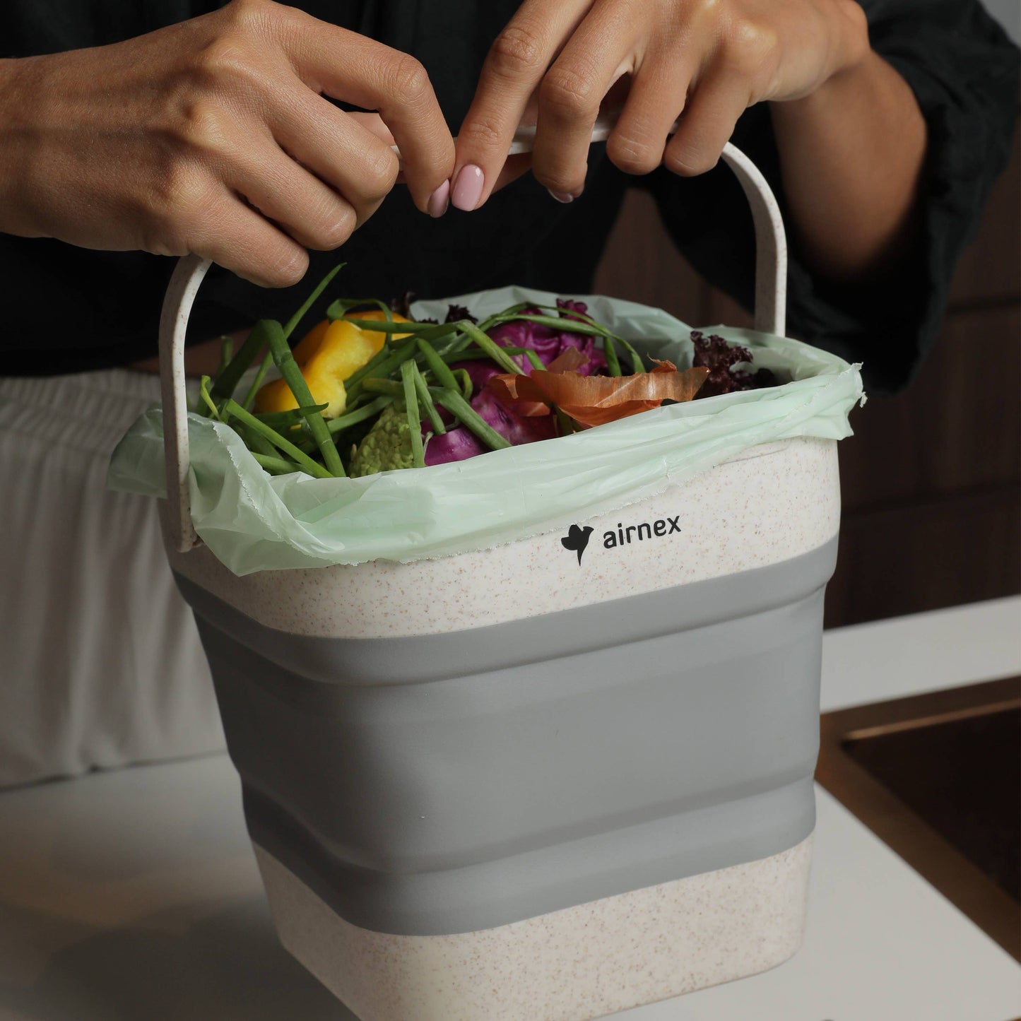 Compostable Trash Bags 1.6 Gal - Roll of 50 Compost Bin Bags