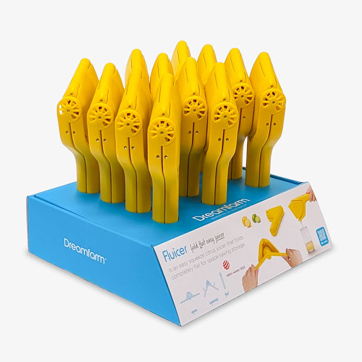 Fluicer® Lemon - Fold Flat Easy Citrus Juicer - CDU