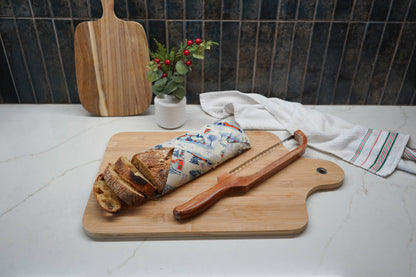 Bees Wrap Beeswax Reusable Holiday Bread Wrap - Snow Day